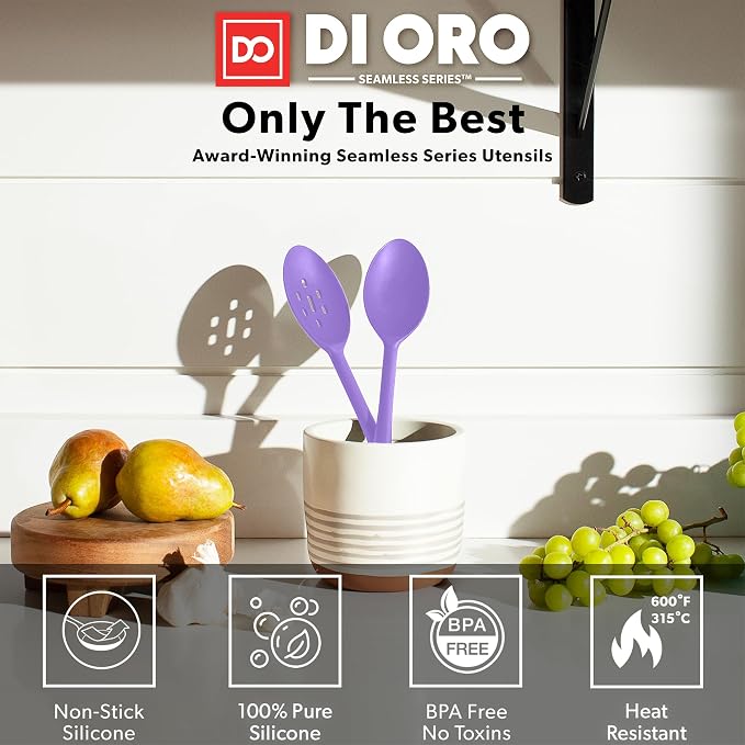 DI ORO Silicone Spoons for Cooking - Image 2