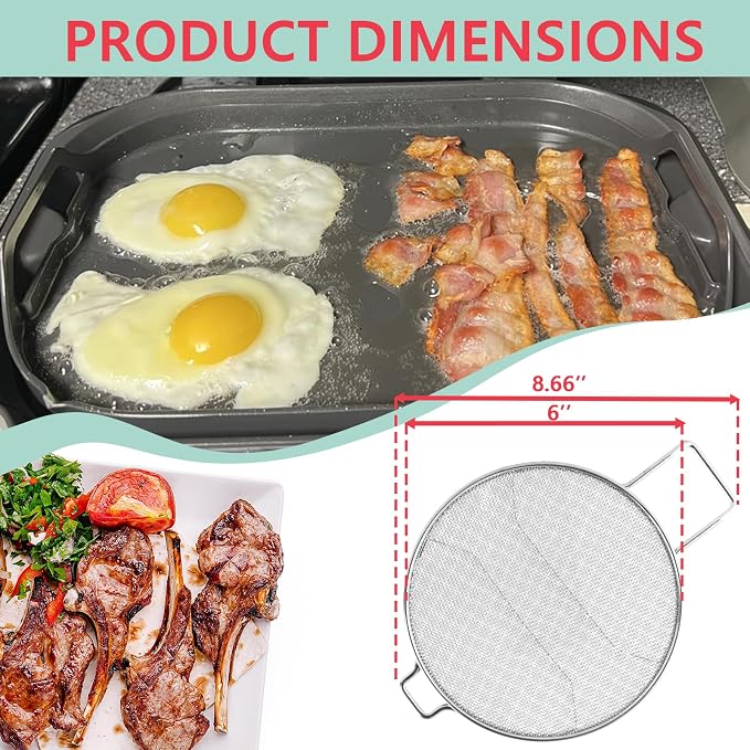 2 Packs Splatter Shield for Ninja IG651 IG600 IG601 Foodi Air Fryer Accessories - Image 2