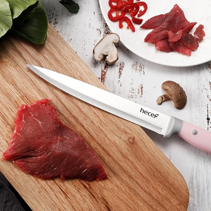hecef Kitchen Knife Block Set, 14 Pieces Knife Set - Image 9