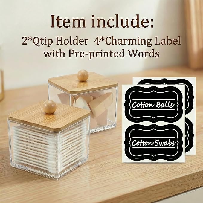 SheeChung Qtip Holder for Bathroom - Image 2