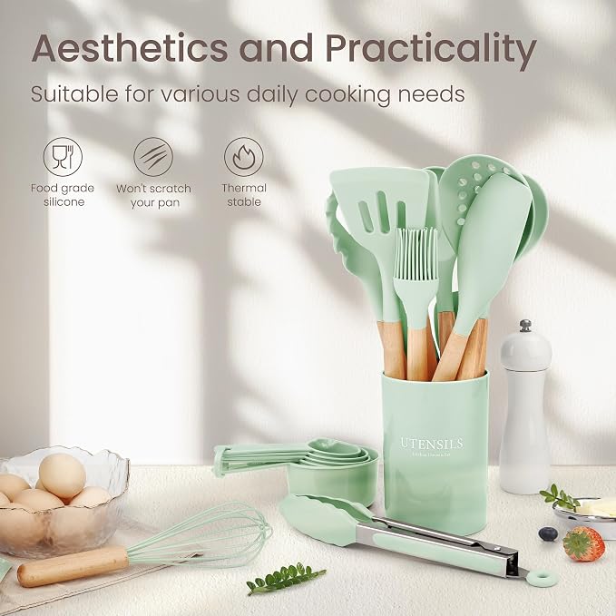 26 Pcs Silicone Cooking Utensils Set - Image 2