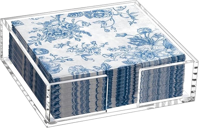 Kordory Acrylic Napkin Holder for Table, Modern Square Paper Napkin Holders for by Kordory