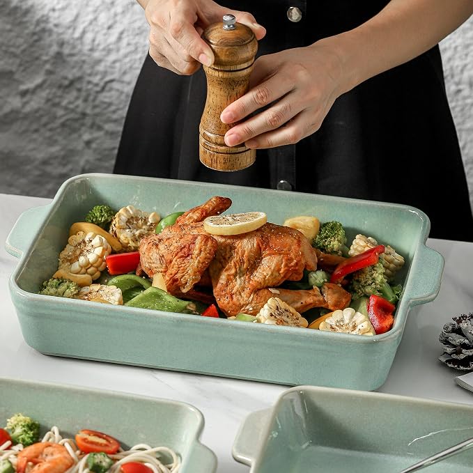 HVH 9x13 Baking Dish Set, Large Casserole Dishes - Image 2