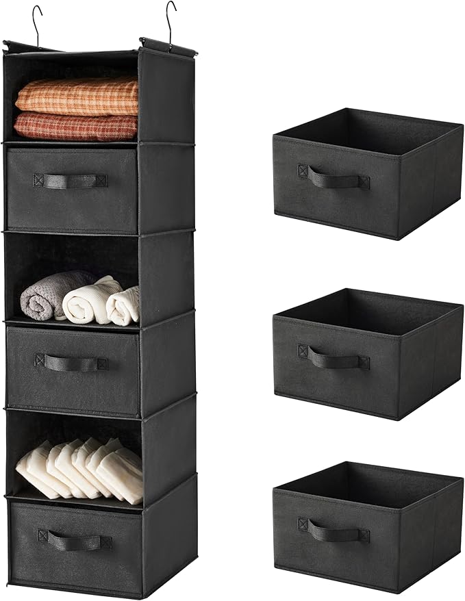 MAX Houser 6 Tier Shelf Hanging Closet Organizer, Closet Hanging Shelf by MAXHouser