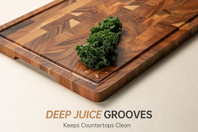 Walnut Wood Cutting Board, End Grain Wooden Cutting Boards - Image 5