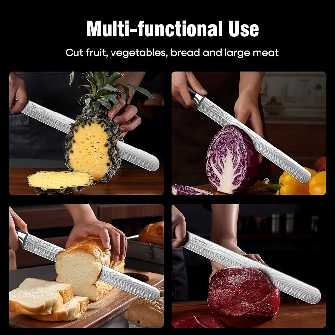 PAUDIN Brisket Knife, 12 Inch Carving Knife Stainless Steel Brisket Slicing - Image 6