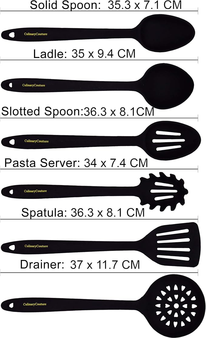 Culinary Couture Aqua Sky Silicone Cooking Utensils Set - Image 8