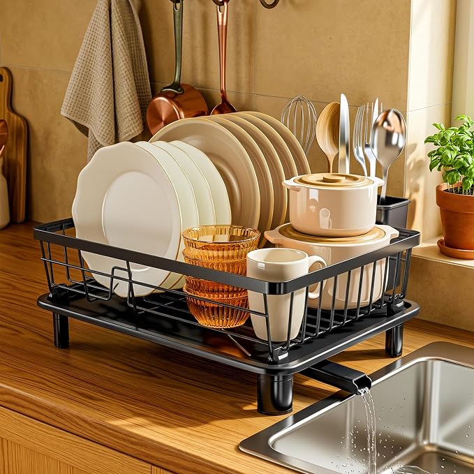 MOUKABAL Dish Drying Rack, Dish Rack, Stainless Steel Dish Racks - Image 6