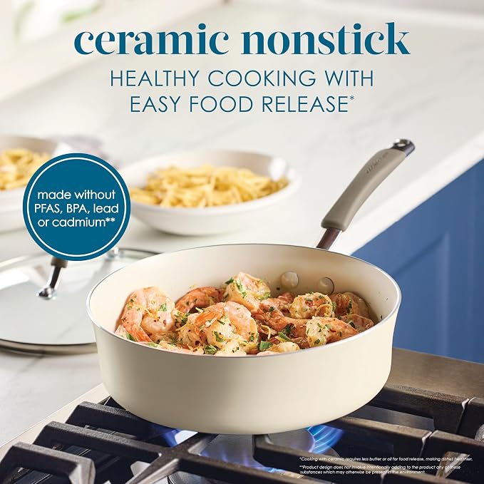 Rachael Ray Cucina Ceramic Nonstick Saute Pan - Image 3