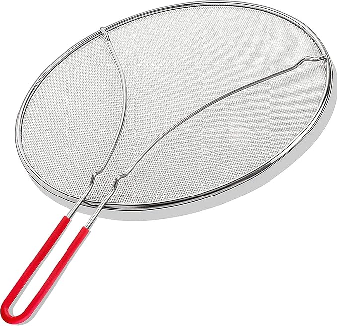 13" Grease Splatter Screen for Cooking | Stainless Steel Oil Splatter Guard and by KAFOOR