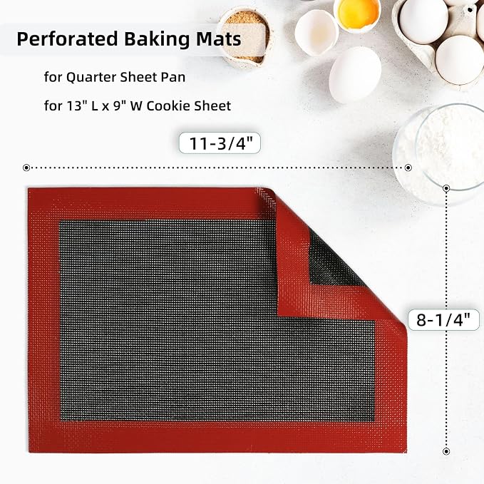 Perforated Silicone Baking Mats - Image 2
