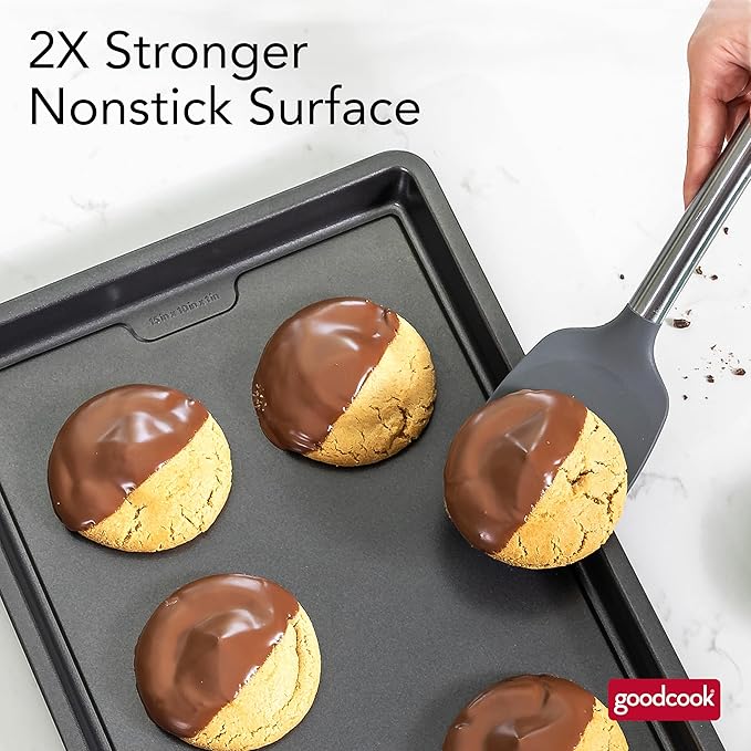 GoodCook PRO Medium Baking Sheet Pan Nonstick Warp & Scratch-Resistant - Image 6