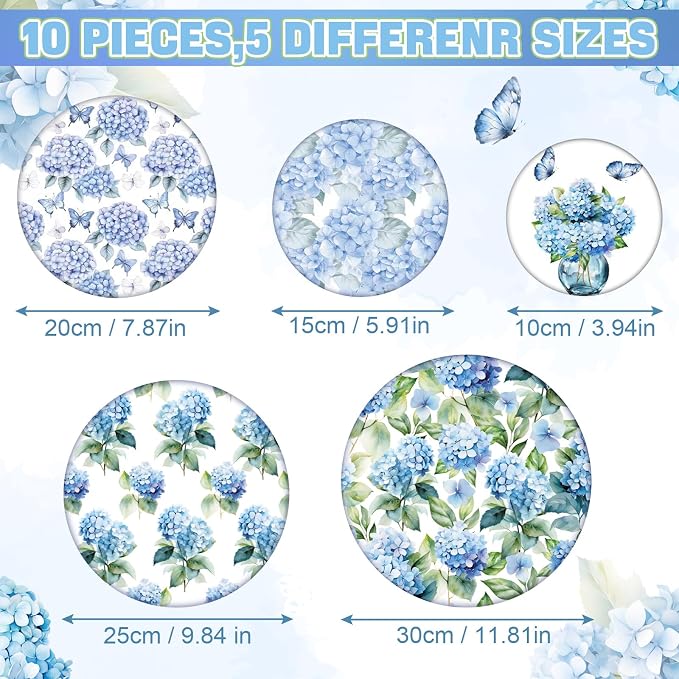 Patelai 10 Pcs Bowl Covers Reusable in 5 Size Stretch Cloth Fabric Elastic Food - Image 2