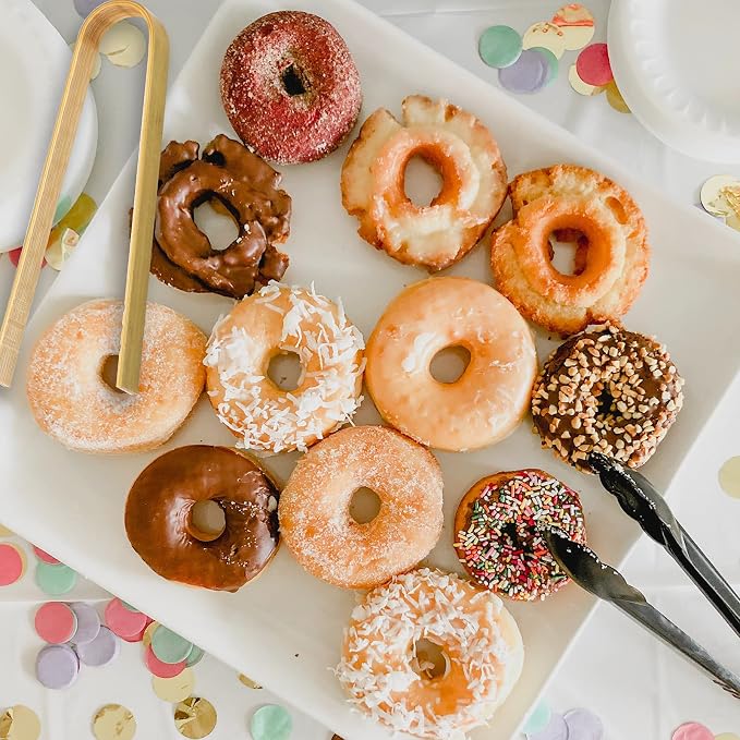 Luter 20pcs Wooden Disposable Cooking Utensils Mini Wooden Tongs Natural Toast - Image 4
