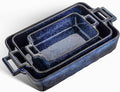 VICRAYS Ceramic Bakeware Set, Porcelain Rectangular Lasagna Pans Casserole Dish by VicraysCeramic