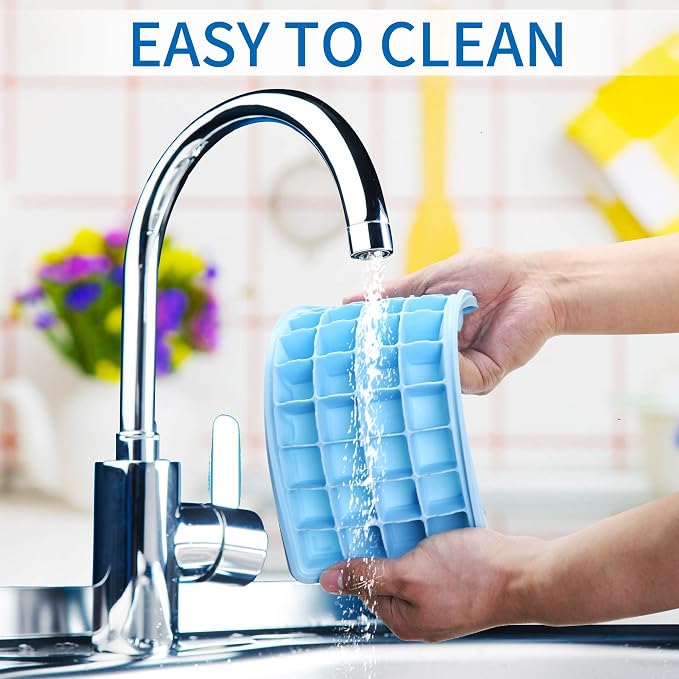 Silicone Ice Cube Tray with Leak-Proof Lid & Storage Bin - Image 7