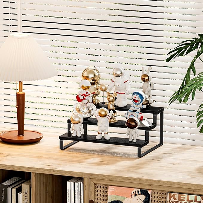 Giikin 3 Tier Spice Rack, Cabinet Organizer Shelf, Wooden Spice Rack - Image 5