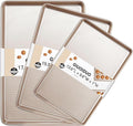 Baking Sheet Set of 3, Nonstick Heavy Duty Cookie Sheets by GIUOIDUO