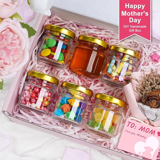 Folinstall 60 Pack Small Glass Jars - Image 2