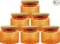 4 oz Amber Mini Glass Jars by LINGSHINE
