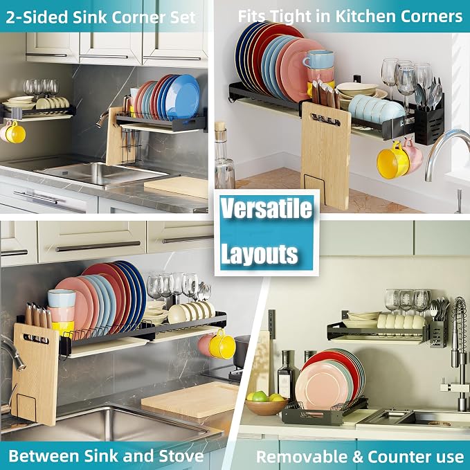 Hanging Wall Mounted Dish Drying Rack - Image 3