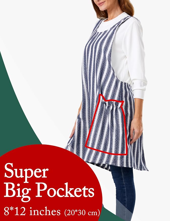 Cozy Adjustable Cross Back Aprons - Image 3