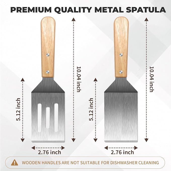 Stainless Steel Spatula Set, Metal Spatula - Image 3