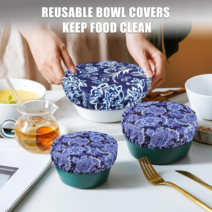 wegreeco Elastic Reusable Bowl Covers - Image 6