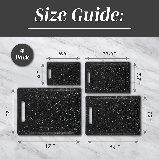 COOK WITH COLOR Non-Slip Cutting Board Set – Kitchen Essentials with Easy Grip - Image 5