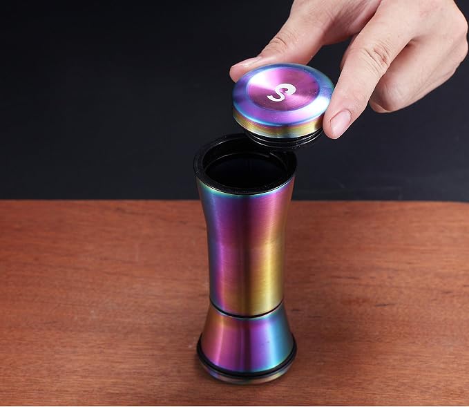 Rainbow Salt And Pepper Shakers, Kyraton Titanium Plating Stainless Steel Salt - Image 3