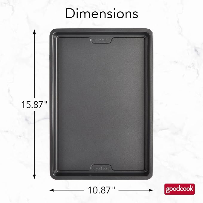 GoodCook PRO Medium Baking Sheet Pan Nonstick Warp & Scratch-Resistant - Image 2
