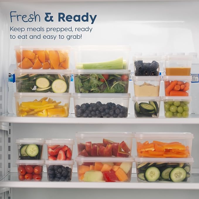 IRIS USA 44 PC Plastic Food Storage Containers - Image 9