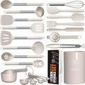 Large Silicone Cooking Utensils Set by oannao