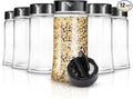 12 Pack 9.5 oz Plastic Spice Jars, Empty Seasoning Containers by StockYourHome