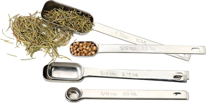 RSVP International Endurance Stainless Steel Spice Measuring Spoons - Image 2