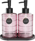 MASADI Soap Dispenser Set with Bamboo Tray, Dish and Hand Soap Lotion Dispenser by masadi