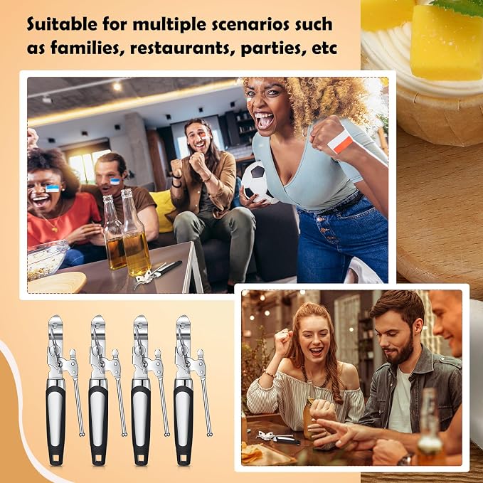 Gisafai 10 Pcs Can Opener Manual Bulk Smooth Edge - Image 4