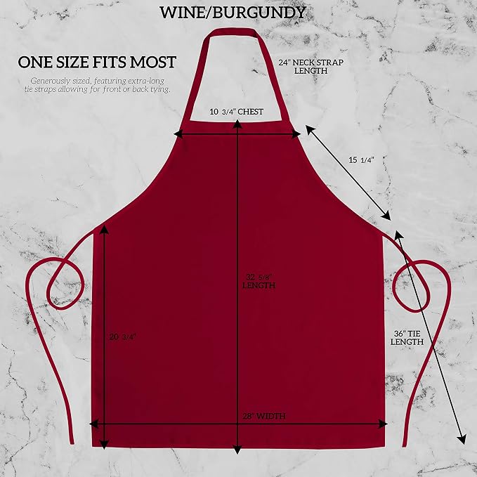 GREEN LIFESTYLE 12 Pack Professional Chef Apron – Grilling Aprons - Image 2