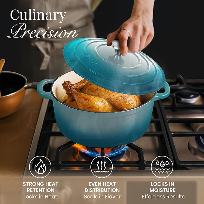 Nuovva Enamelled Cast Iron Dutch Oven Pot - Image 7