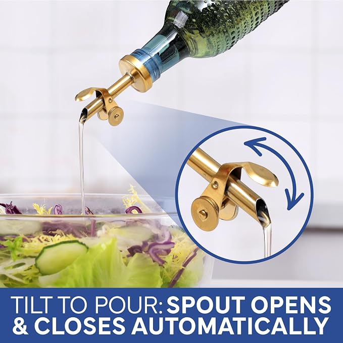 COOK WITH COLOR Glass Olive Oil Bottle Dispenser - Image 6