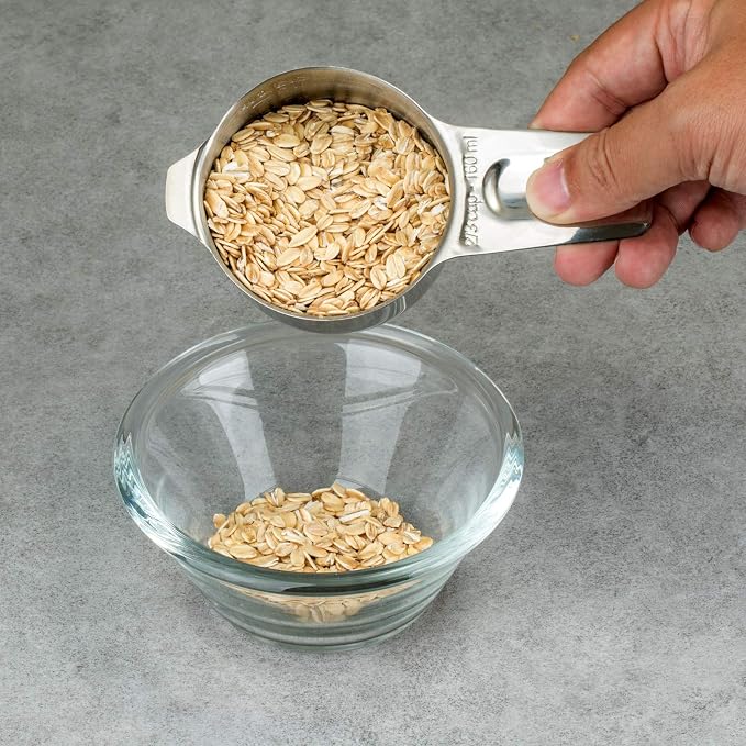 Set of 7 Heavy Duty Measuring Cups, 18/8 Stainless Steel - Image 7