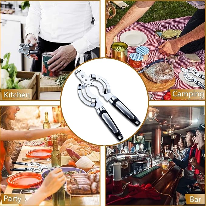 Jar Opener, Stainless Steel Jar Lid Opener, Beer Bottle Opener - Image 8