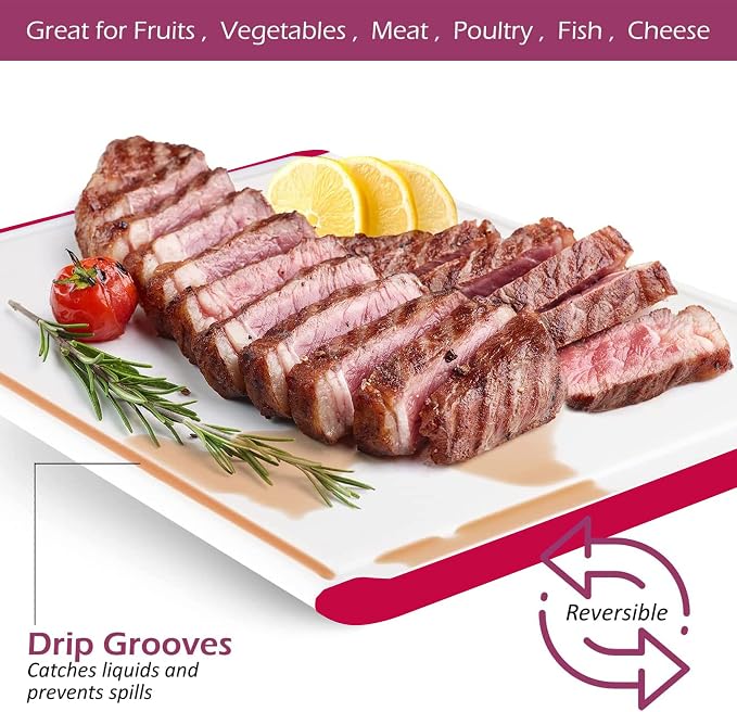 Large Kitchen Plastic Cutting Board - Image 3