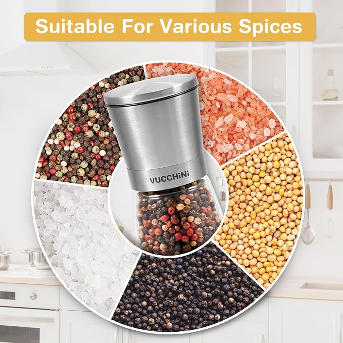VUCCHINI Salt and Pepper Grinder Set - Image 3