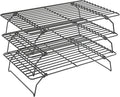 3 Tier Stackable Cooling Rack for Batch Cooling Cookie, Cake-15.8”x 10”- Heavy by QukakaHomeCare