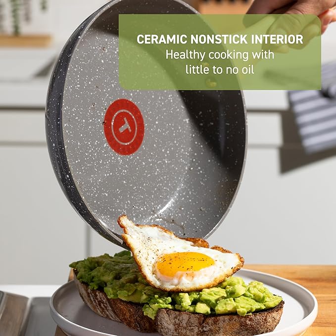 T-Fal Revive Ceramic Nonstick Sauce Pan - Image 2
