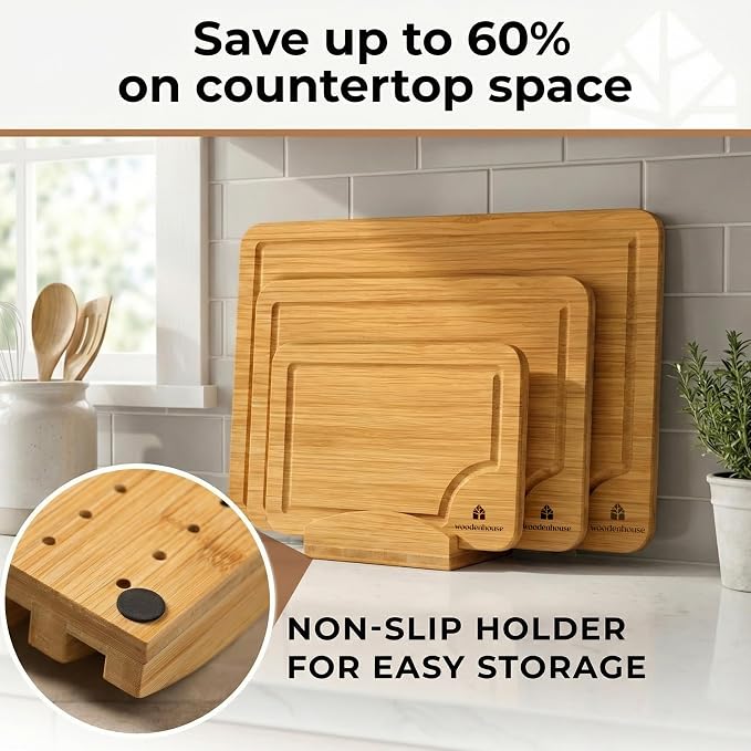 Bamboo Cutting Board Set of 3 - Image 4
