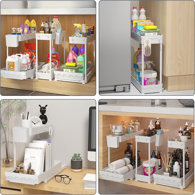 Sevenblue 3 Pack Multi-Purpose Under Sink Organizers and Storage, 2026 L-Shaped - Image 6