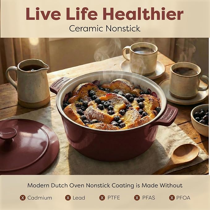 Gotham Steel 5 Qt Lightweight Dutch Oven Pot - Image 3