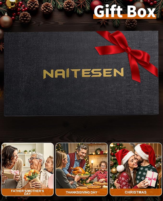 Naitesen 5PCS Professional Kitchen Chef Knife Set - Image 6